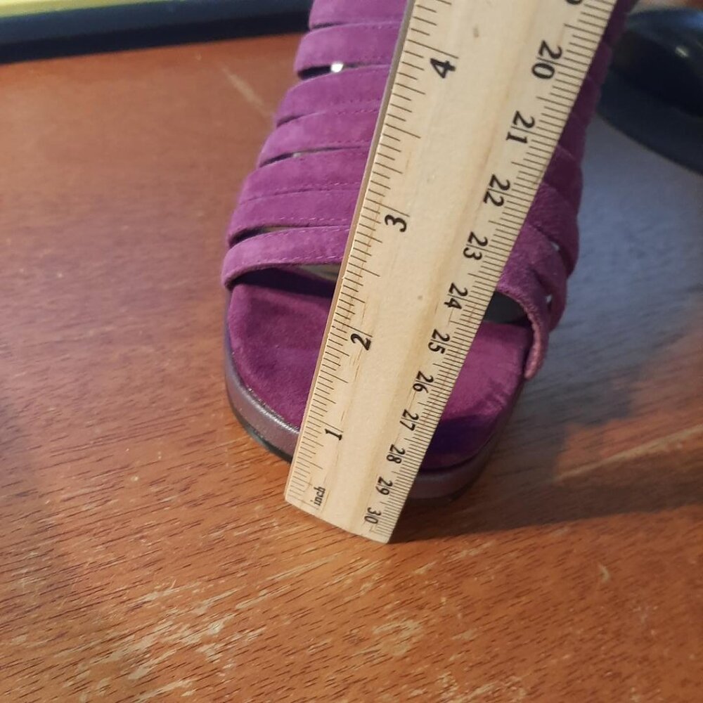 NEW ! Donald Pliner Sevanna Suede Dress Sandal Purple Size 9.5 - Picture 7 of 7